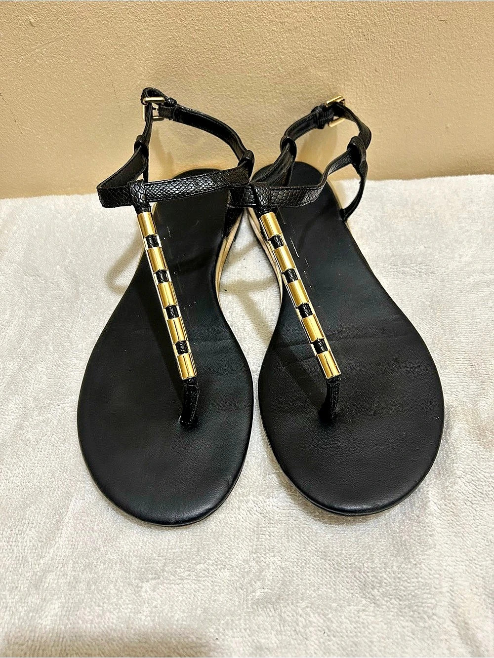ALDO Alannah T-Strap Sandal Black Strappy Sandals